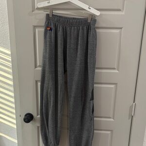 Aviator Nation Charcoal Jogger Pants, small